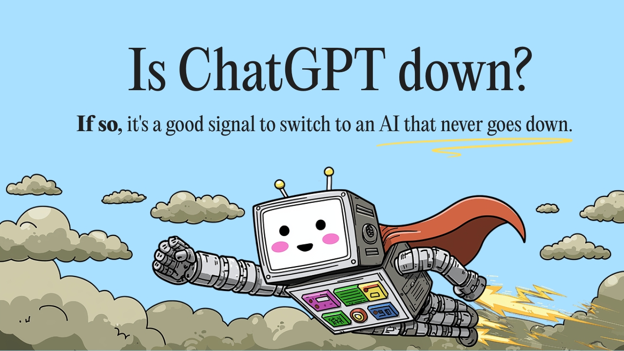 Jan running when ChatGPT is down