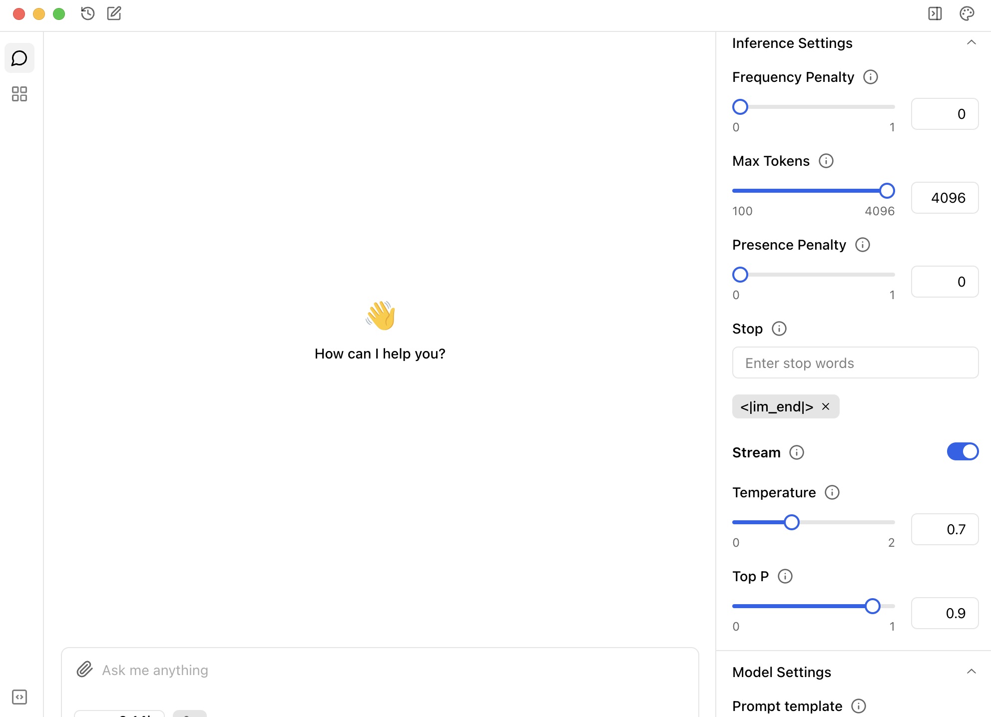 Qwen3 settings in Jan app